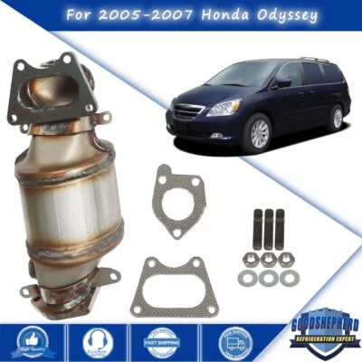 Convertidor catalítico de 2 colectores banco delantero 3,5 L para Honda Odyssey 2005 2006 2007 Foto 1 de 4