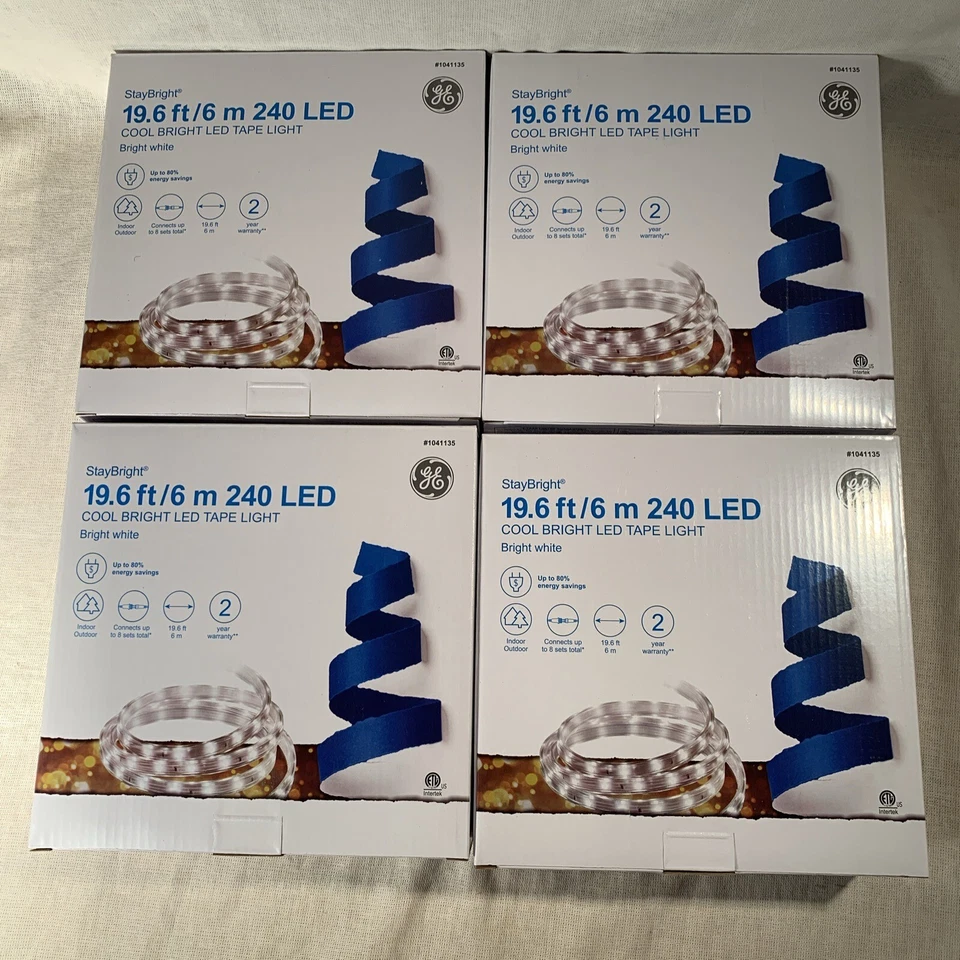 GE StayBright 82152HD 240 Count Rope/Wire Light - White