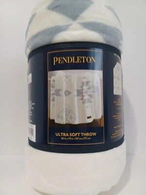 Pendleton Birch Tree 50"x70" Ivory /Gray Native Design Comfort Throw Blanket - Image 1 of 3