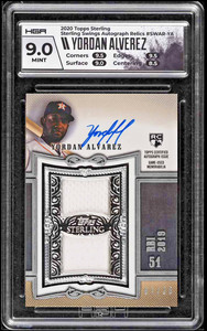 2020 TOPPS STERLING YORDAN ALVAREZ ROOKIE AUTOGRAPH RC AUTO RPA 07/25 HGA 9 MINT