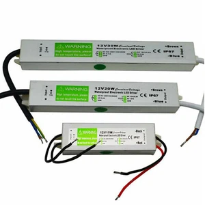 DC 12 V wasserdicht IP67 LED Treiber Netzteil Transformator 10 W-60 W UK Lager - Bild 1 von 46