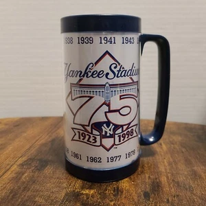 New York Yankees Stadium 75 Years Budweiser MLB Vintage 1988 Drinking Mug - Picture 1 of 12