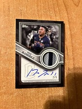 2023 Topps Series 2 - Jose Ramirez - Platinum Reverence Patch Auto Card #d 2/5