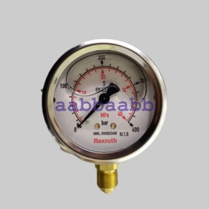 Rexroth Pressure Gauge, Model ABZMM63-400BAR/MPA-U/V-GR, R900053460 - Picture 1 of 3
