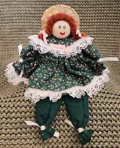Muñeca Cuidadora Estante Anne of Green Gables De Colección - Hecha a Mano Rústica - 6 1/2" - Rara - Imagen 1 de 9