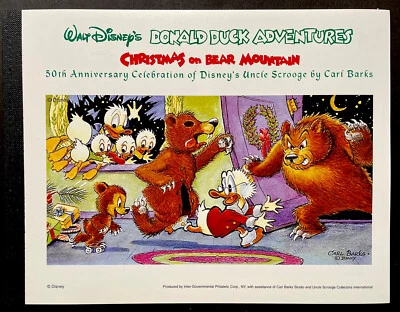 GUYANA DISNEY NAVIDAD EN OSO SELLO DE MONTAÑA CÓMIC 1998 MNH DONALD DUCK Foto 1 de 4