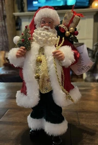 Weihnachtsmann Figur Sack Lieferung Geschenke Weihnachten Merry Brite #368540 Neu mit Etikett 10,5 - Bild 1 von 7