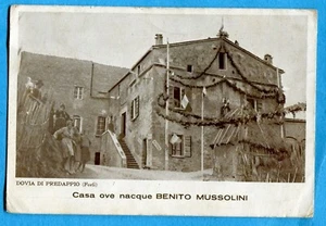 BENITO MUSSOLINI - Old FASCISM Italian dictator -house where he was born (079-15 - Picture 1 of 2