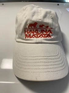 Disney The Lion King Hakuna Matata White Hat Adjustable Cap - Picture 1 of 3