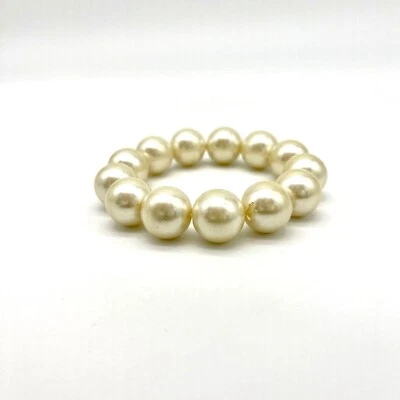 Pulsera de perlas elástica bisutería perlas de imitación banda elástica Foto 1 de 4