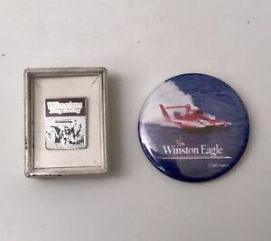 Winston Eagle Drag Boat Racing Button 1991 Vintage / Vintage Winston Pin
