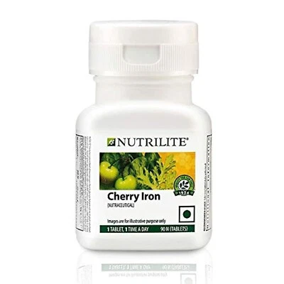 Amway Nutrilite Cherry Vitamin C Iron-90 Tab, Bone Strength Tablet 15 mg iron - Image 1 of 4