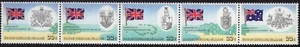 1980 Cocos (Keeling) Islands 25th Anniversary Of Administration Strip Of 5 MNH - Bild 1 von 1