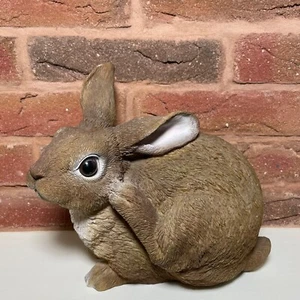Polyresin Figur sitzender Hase, realistisch, wetterfest frostbeständig, ca.H20cm - Bild 1 von 6