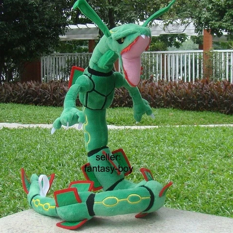 Anime Green Dragon Rayquaza 30" Plush Stuffed Toy Soft Animation Doll Cover