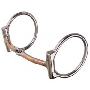 225 Reinsman 3/8 Inch Smooth Copper Snaffle Bit - 5 Inch Mouth NEW - Picture 1 of 1