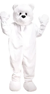 Eisbär Weihnachten Maskottchen Kostüm Karitas Feier Erwachsene Herren Damen - Bild 1 von 1