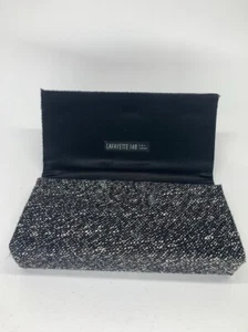 Lafayette 148 New York Tweed Sequin Clutch Black And White - Picture 1 of 10