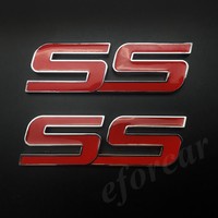 New Red Metal 3D /"SS/" Super Sport Emblem Sticker Decal Badge For Chevrolet Chevy