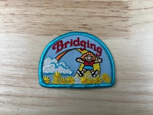 Vtg Girl Scouts Of America Bridging Patch - Picture 1 of 2