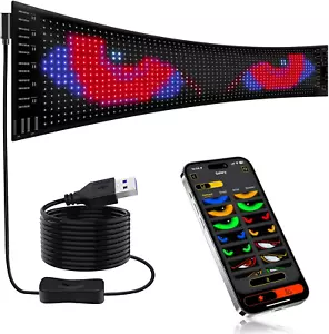 Programmable LED Sign, 15"X4" Flexible LED Scrolling Digital Display, Smart APP - Picture 1 of 22
