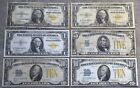 Lot (6) 1934 1935 A North Africa Silver Certificates $1 $5 $10 World War II Note