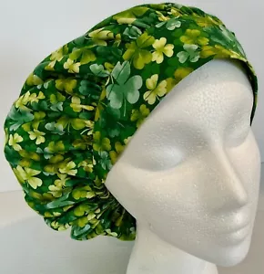 St. Patrick’s Day Print Size Medium Medical Bouffant Scrub Cap Surgery Hat - Picture 1 of 4