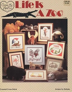 Life is a Zoo Kreuzstichbuch - Cross My Heart #20 - Vintage - Bild 1 von 3
