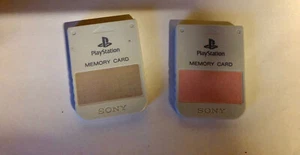 Playstation 1 Memory Card - PS1, PSX Memory Card - 1MB - Originale Sony - Bianco - Foto 1 di 2