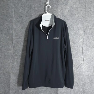 Maglione Peter Millar uomo XL nero corona artigianale stealth quarto zip pullover - Foto 1 di 17