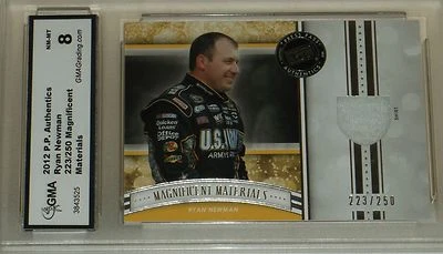2012 RYAN NEWMAN PP MAGNIFICENT MATERIALS 223/250 SHIRT NM-MT 8 BY GMA LOOK - Image 1 of 4
