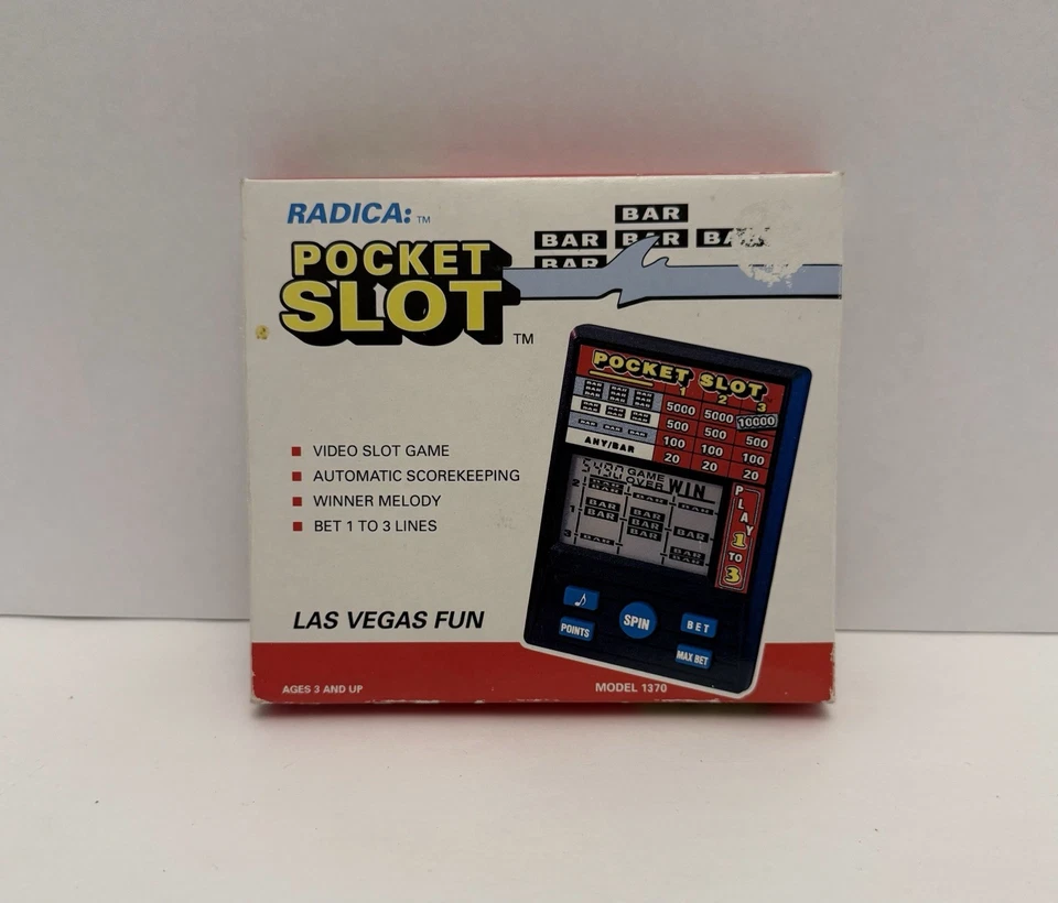 Radica Pocket Slot 10000 Handheld Game Model 1370