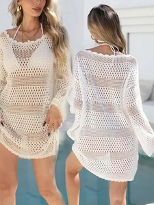 Classic women's beach dress with slight elasticity for a comfortable fit - Picture 1 of 44