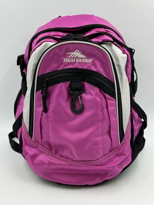 High Sierra Backpack Pink Black Multi Pocket School Travel Daypack 5420 Laptop - Image 1 of 4