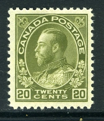 CANADA Scott 119 - XLH - 20¢ Olive Green King George V Admiral Issue (.046) - Image 1 of 2