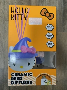 Hello Kitty Sanrio Halloween Witch Ceramic Reed Diffuser (Vanilla) NEW IN BOX - Picture 1 of 5