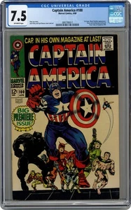 Captain America #100 CGC 7.5 1968 3897780017 - Picture 1 of 2