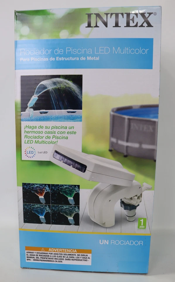 Accesorio pulverizador de agua para piscina sobre el suelo LED multicolor Intex | 28089E Foto 1 de 4