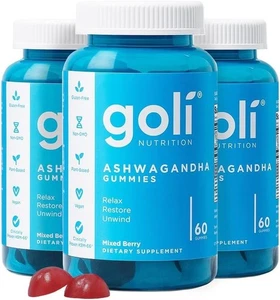 Goli Nutrition Ashwagandha Gummies - Enhance Memory and Improve Sleep Quality - Picture 1 of 10