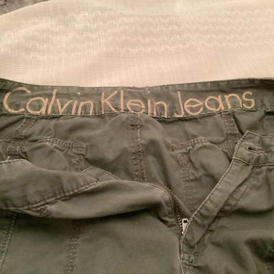 Calvin Kline Pantalón cargo verde caqui mujer talla 12 Vintage Foto 1 de 4