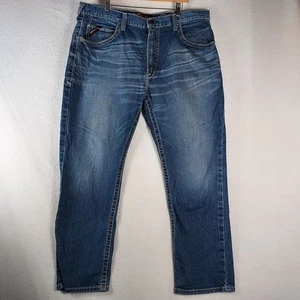 Pantalones de mezclilla de trabajo resistentes al fuego Ariat FR M3 holgados 40x32 para hombre tela EE. UU. - Imagen 1 de 12