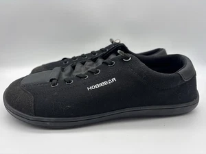 Hobibear Unisex US Womens 9 Mens 8 Barefoot Minimalist Black Canvas Suede Shoes - Picture 1 of 9