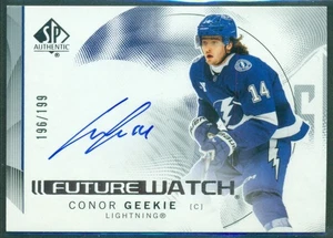 Reloj Futuro Auténtico 2024-25 SP Autógrafo Horizontal SP CONOR GEEKIE RC/199 - Imagen 1 de 2