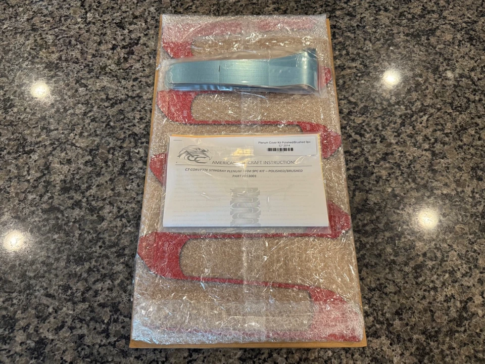 Cubierta plenum C7 Corvette Stingray 2014-2019 9 piezas acero inoxidable pulido Foto 1 de 4