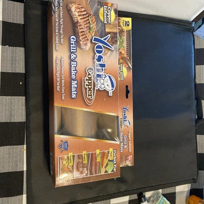 Parrilla antiadherente de cobre y alfombrilla para hornear Yoshi YOSHIGC - Paquete de 2 Foto 1 de 4