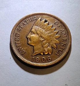 Wunderschöner roter Indianerkopf Cent von 1906 in toller Form. You Need This One! - Bild 1 von 3