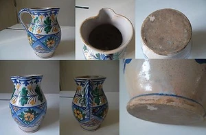 ANCIEN PICHET EN FAIENCE XIX NEVERS AUXERRE AUTRE CENTRE - Picture 1 of 1