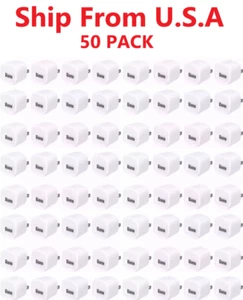 50x White 1A USB AC Home Power Adapter Wall Charger US Plug FOR iPhone 5 6S 7 8 - Picture 1 of 1