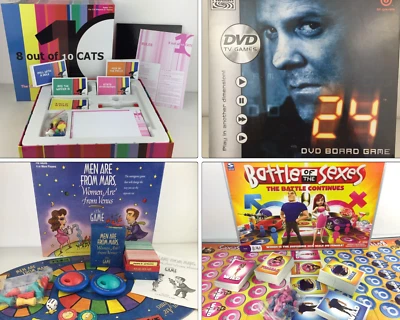 Board Games Adult Bundle x4, 24, Battle Sexes, Men From Mars, 8 Out 10 Cats, VGC - Image 1 of 4
