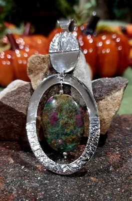 Dominique Dinouart DDD Sterling Silver Ruby Zoisite Pendant - Image 1 of 4